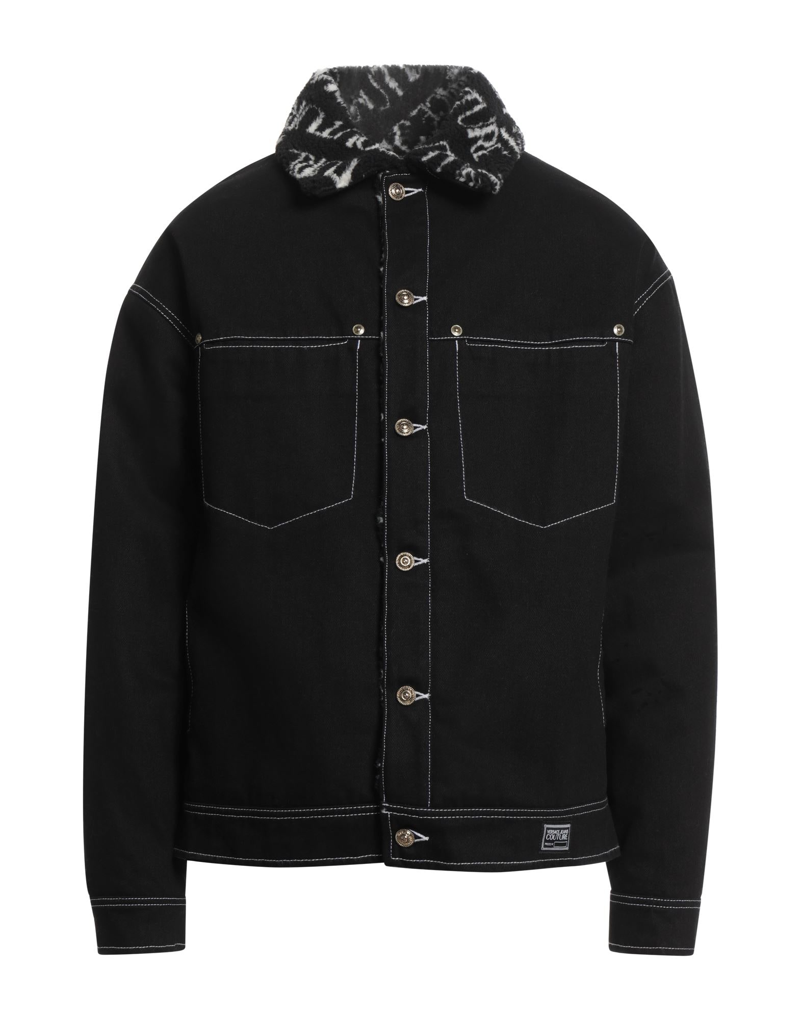 ジャケット・アウター VERSACE JEANS COUTURE Black Denim Jacket Denim Blouson Jacket | VERSACE US