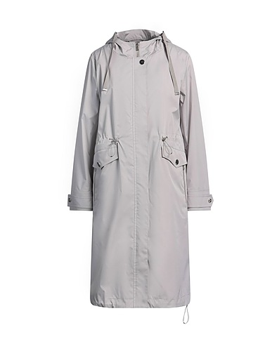 HERNO Full-length jacket Grey 100% Polyester, Polyurethane, Cotton, Acetate