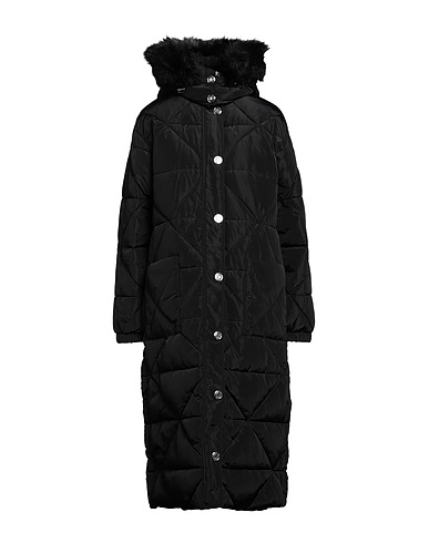 MAJE Shell jacket Black 100% Polyester, Acrylic, Modacrylic