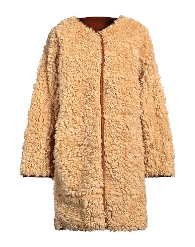 STAND STUDIO Teddy Coat Beige 100% Polyester