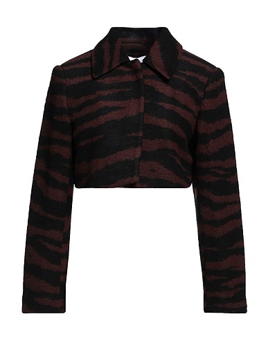 GANNI Jacket Brown 52% Recycled polyester, 48% Recycled wool