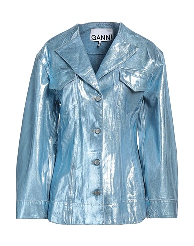 GANNI Denim jacket Blue 100% Organic cotton