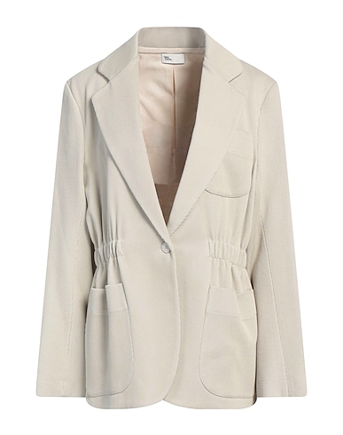 SIBEL SARAL Giacca Grigio chiaro 100% Cotone, Acetato