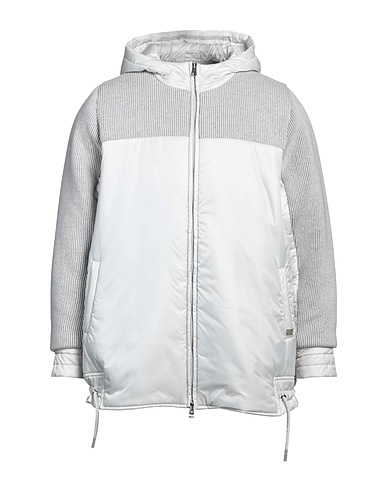 PANICALE Shell jacket Light grey 70% Wool, 20% Silk, 10% Cashmere