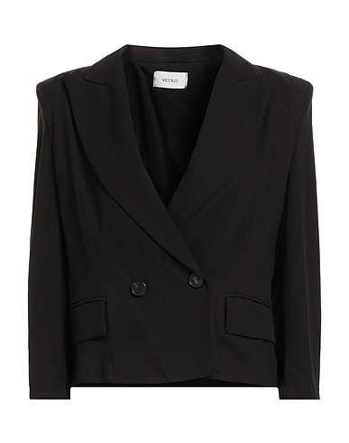 VICOLO Blazer Black 80% Viscose, 20% Linen