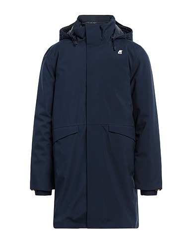 K-WAY Coat Midnight blue 92% Polyester, 8% Polyurethane