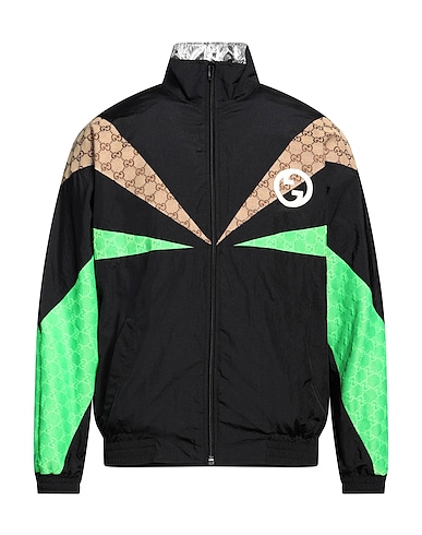 GUCCI Jacket Black 100% Polyamide, Cotton, Polyester