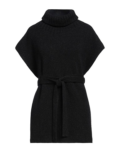 CESAR CASIER Polo neck Black 47% Wool, 32% Camel wool, 21% Polyamide