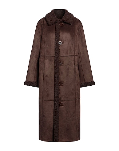 STAND STUDIO Teddy Coat Brown 100% Polyester