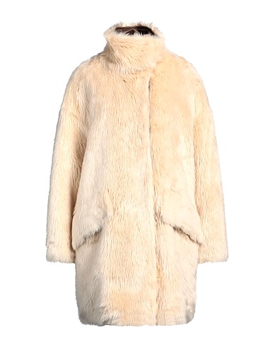 STAND STUDIO Teddy Coat Ivory 50% Modacrylic, 40% Acrylic, 10% Wool