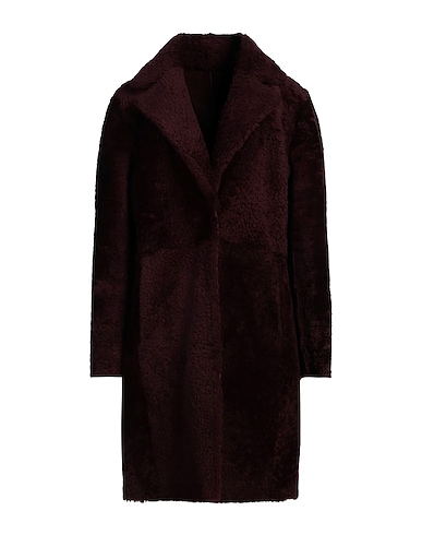 ARMA Teddy Coat Prugna Pelle di pecora
