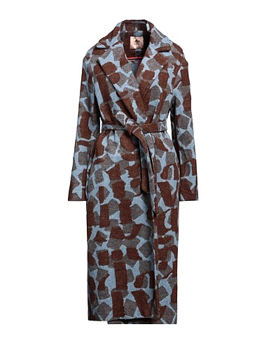 MÊME ROAD Mantel Himmelblau 35% Acryl, 30% Baumwolle, 17% Polyester, 14% Wolle, 4% Andere Fasern