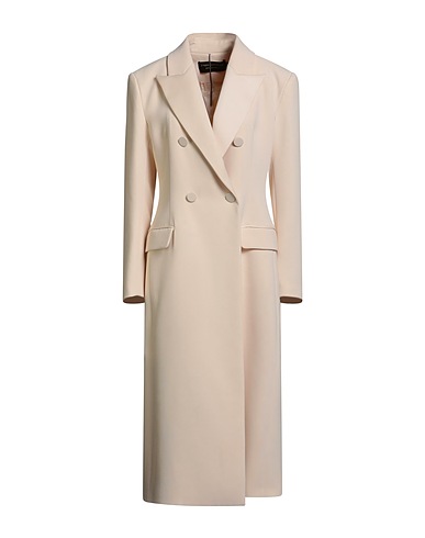 SIMONA CORSELLINI Cappotto EDIZIONE LIMITATA Panna 100% Poliestere