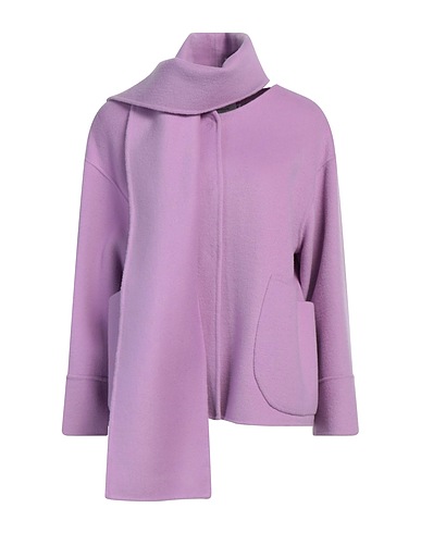 SIMONA CORSELLINI COATS & JACKETS Lilac 100% Wool