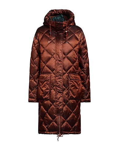 HUSKY Shell jacket Brown 100% Nylon, Cotton, Elastane