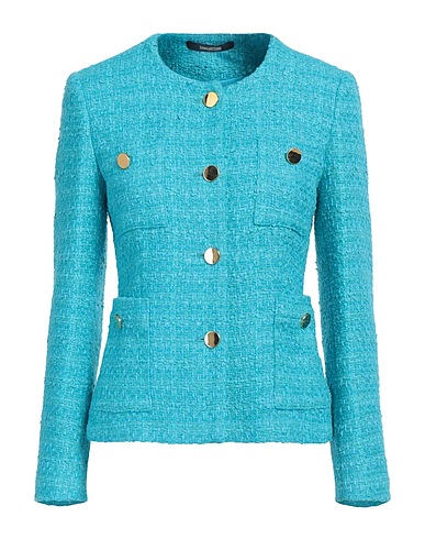 TAGLIATORE 02-05 Jacket Azure 43% Cotton, 38% Polyamide, 19% Polyester