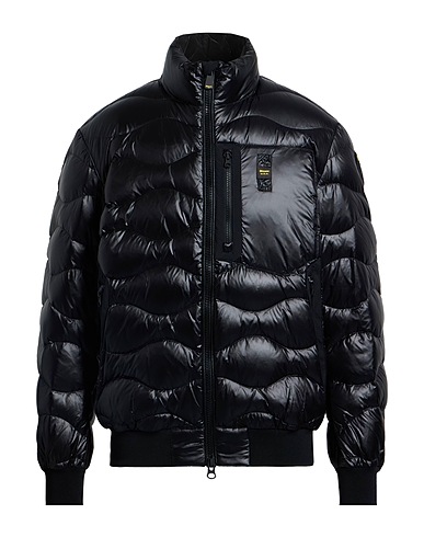 BLAUER. Shell jacket Black 100% Polyamide, Polyester