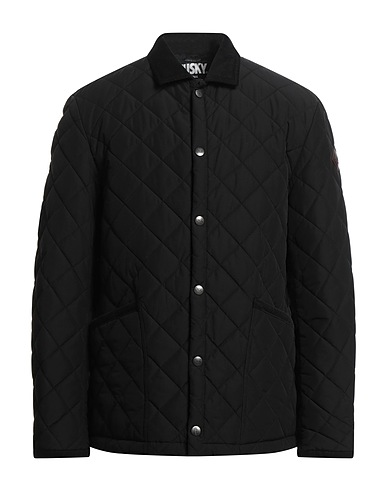 HUSKY Shell jacket Black 100% Polyester, Cotton