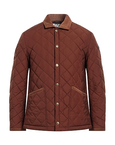 HUSKY Shell jacket Brown 100% Polyester, Cotton