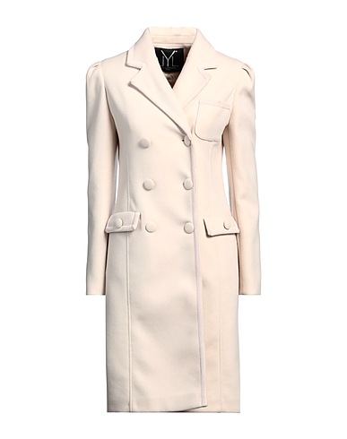 YES LONDON Coat Cream 57% Acrylic, 40% Polyester, 3% Wool
