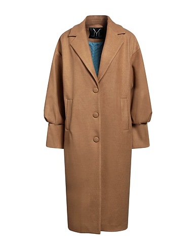 YES LONDON Coat Camel 57% Polyester, 39% Acrylic, 4% Wool