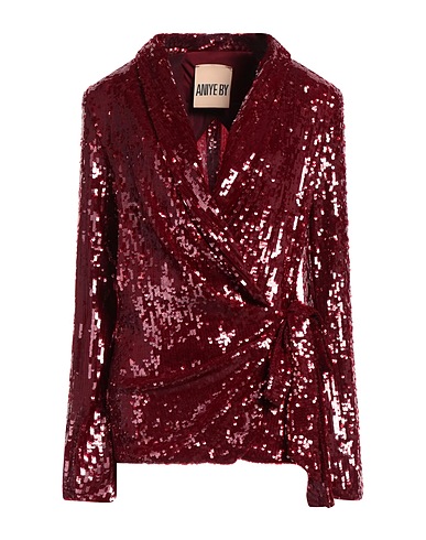 ANIYE BY Blazer Burgundy 93% Polyester, 7% Elastane