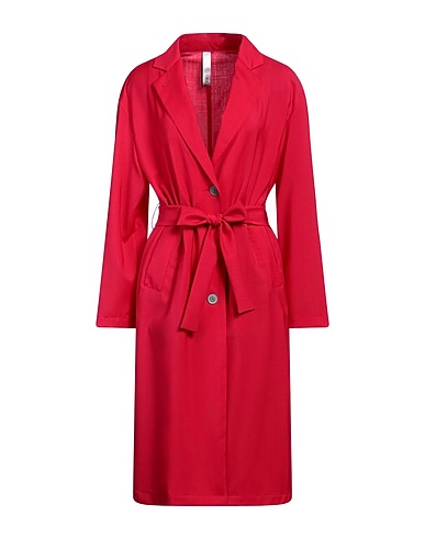 HEVÒ Full-length jacket Fuchsia 100% Virgin Wool