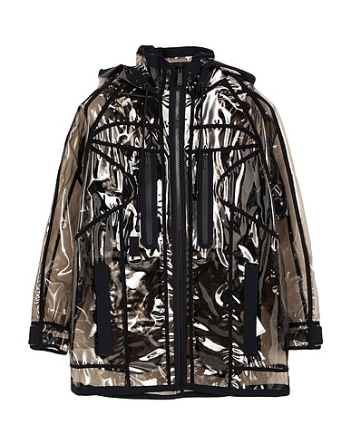 DSQUARED2 Full-length jacket Black 100% PVC - Polyvinyl chloride, Polyamide, Elastane