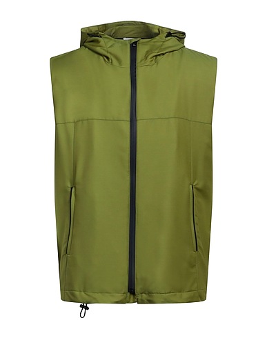 BOGLIOLI Gilet Sage green 71% Virgin Wool, 29% Polyamide