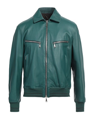 TAGLIATORE Bomberjacke Grün 100% Lammleder