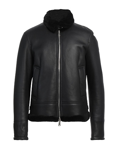 TAGLIATORE Teddy Coat Black 100% Shearling