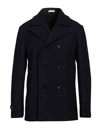 BOGLIOLI Coat Midnight blue 70% Virgin Wool, 25% Polyamide, 5% Cashmere
