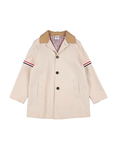THOM BROWNE Full-length jacket Beige 65% Polyester, 35% Cotton