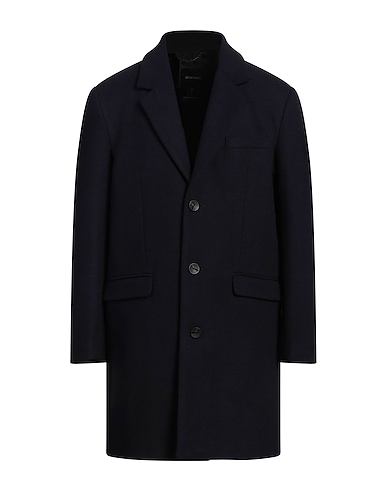ANTONY MORATO Coat Midnight blue 47% Polyester, 40% Wool, 6% Synthetic fibers, 4% Acrylic, 3% Cashmere