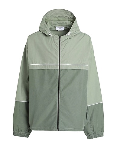 THOM BROWNE Jacket Military green 62% Cotton, 38% Nylon