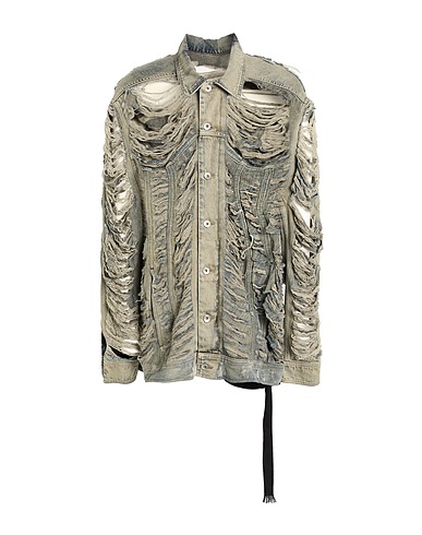 RICK OWENS Denim jacket Blue 100% Cotton