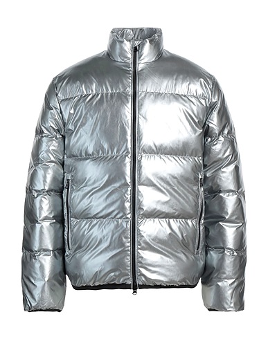 EA7 Shell jacket Silver 100% Polyester, Polyurethane