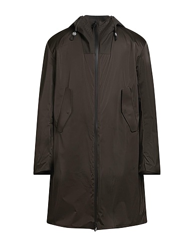 EMPORIO ARMANI Soprabito Verde scuro 100% Poliestere, Viscosa, Lana, Elastan