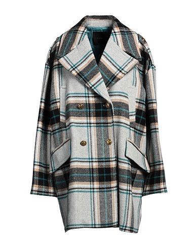 PINKO Coat Light grey 66% Wool, 33% Synthetic fibers, 1% Cotton