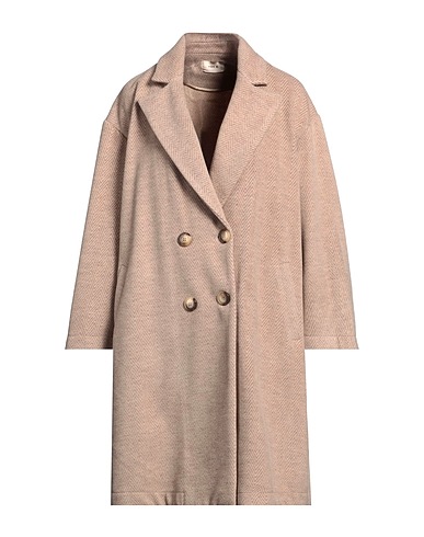 TOY G. Coat Beige 90% Polyester, 10% Viscose