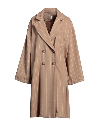 TOY G. Coat Beige 70% Other Fibres, 30% Wool
