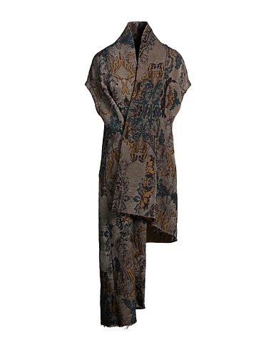 UMA WANG Full-length jacket Khaki 66% Virgin Wool, 23% Viscose, 11% Acetate