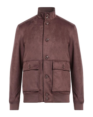 WHY NOT BRAND Jacket Brown 95% Polyester, 5% Elastane