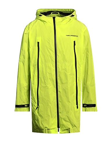 KARL LAGERFELD Full-length jacket Lime green 100% Polyester