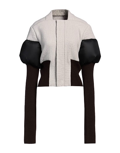 RICK OWENS パファージャケット ライトグレー バージンウール 100% / ナイロン / カシミヤ / ウール