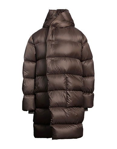 RICK OWENS COATS & JACKETS Khaki 100% Polyamide, Virgin Wool