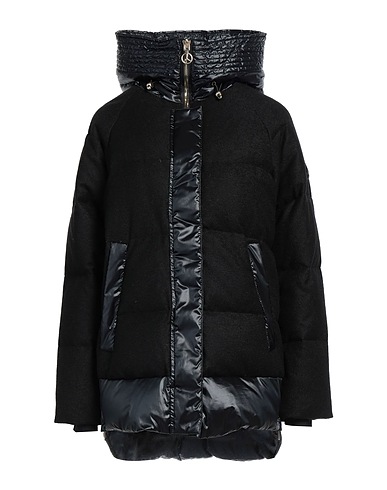 PEOPLE OF SHIBUYA Piumino Nero 70% Lana Vergine, 30% Poliestere
