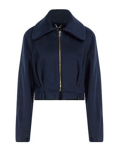 YES LONDON Blouson Bleu nuit 50% Laine, 50% Autres fibres