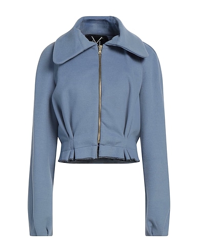 YES LONDON Jacket Pastel blue 50% Wool, 50% Other Fibres