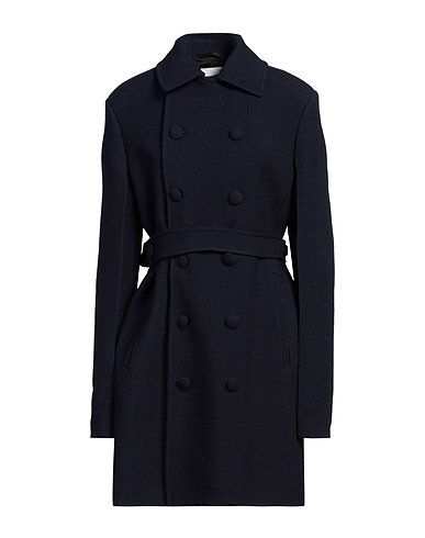 JIL SANDER Coat Midnight blue 87% Virgin Wool, 13% Polyamide